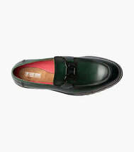 Stacy Adams Hale Moc Toe Bit Slip On Walking Shoes Green 25678-300 image 6