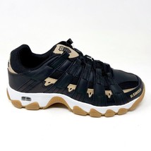 K-Swiss ST429 Black Gold Mens Athletic Casual Sneakers 03181 015 - £44.80 GBP