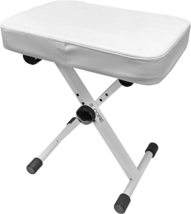 5 Core Piano Keyboard Bench Padded Stool Seat Chair X-style Adjustable Height - £18.96 GBP