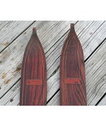 c.1920 Vintage TUBBS Wooden Antique Snow Skis Long 96" Made in Norway MAINE - $899.00