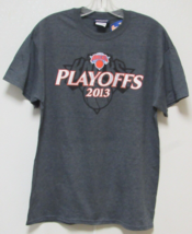 NWT NBA Adult T-shirt New York Knicks 2013 Playoff Roster size X-Large Charcoal - £20.08 GBP