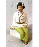 Asian Antique Mandarin Lady Parian Ware Figurine 6 in - £17.43 GBP