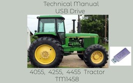 John Deere 4055 4255 4455 Tractor Service Repair Technical Manual TM1458 On USB - £18.94 GBP