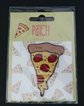 Peel &amp; Stick or iron on embroidered decorative patch pizza slice - £3.98 GBP