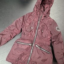 Girls Baby Phat Winter Puffer Coat Zippered Jacket 6X Pre-owned See Description - £15.73 GBP