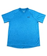 Under Armour Tech Tee Men Large Blue Short Sleeve Breathable Heat Gear L... - £7.07 GBP