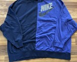 Nike Sportswear Sweatshirt Women’s Oversize Dance Crewneck Fleece Blue P... - £20.43 GBP