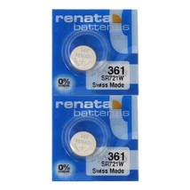 Renata 361 SR721W Batteries - 1.55V Silver Oxide 361 Watch Battery (10 Count) - £3.15 GBP+