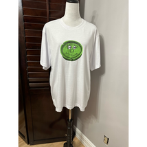 Designs Untitled Mens Graphic T-Shirt White Green Short Sleeve Crew Neck... - $18.49