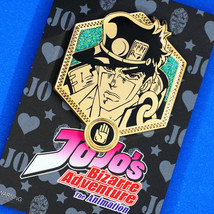 JoJo&#39;s Bizarre Adventure Jotaro Kujo Golden Enamel Pin Figure Stardust Crusaders - £75.10 GBP