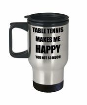 Table Tennis Travel Mug Insulated Lover Fan Funny Gift Idea Novelty Gag Car Coff - £18.11 GBP