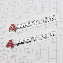 1 Pcs 3D Abs 4 Motion 4MOTION Chrome Rear Emblem Boot Trunk Decal Stickers Fo - £60.34 GBP