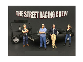 The Street Racing Crew 4 Piece Figure Set For 1:18 Scale Models American Diorama - £47.48 GBP