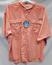 Columbia Men's Tall 3XT PFG Bahama II Short Sleeve Shirt, Spicy Tuna, Vented image 2
