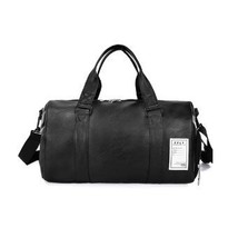 New Men Gym Bag Leather Women Fitness Shoe Compartment Duffle Shoulder Bags Wate - £82.81 GBP