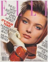 1986 Elle Vintage Fashion Magazine Paulina Porizkova Yasmin Lebon Macpherson 80s - £29.39 GBP