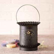 Jumbo Tartwarmer with Circle Star in Kettle Black Tin image 2