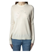 Zadig &amp; Voltaire Paris Mon Amour Merino Wool Sweater Creme ( XS ) - $202.96 CAD