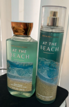 Bath &amp; Body Works AT THE BEACH  10oz. + Body Wash AND 8 oz Fragrance Mis... - £18.37 GBP