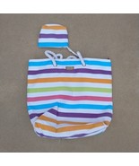 Sun N&#39; Sand Beach Rope Tote Bag Women Large Blue White Stripe Nautical C... - €16,99 EUR