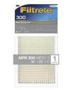 3M Filtrete 301-H-4 Basic Dust &amp; Lint Air Filter 300 MPR, 16&quot; x 25&quot; x 1&quot;... - $398.88 MXN