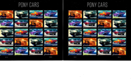 US Stamps/Postage 2 Sheets Sc #5719a Pony Cars MNH F-VF OG FV$27.60 - £18.62 GBP