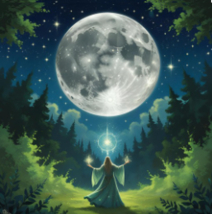 50-200X JUNE 11TH IMMENSE WEALTH RIPENED GOLD FULL MOON COVEN MAGICK ALBINA  image 2