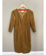 Anthropologie Maeve Women’s Brown Corduroy Button-down Dress Midi Size 2 - €27,98 EUR