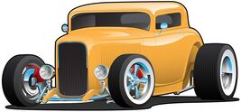 Hot Rod Amber Laser Cut Metal Sign - $96.86 CAD
