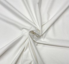 Bright White Interlining Drapery Lining Double Nap Cotton Fabric By Yard 54&quot;W - £7.22 GBP