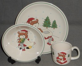 CHRISTMAS - HOLIDAY Home Beautiful DOWN THE CHIMNEY PATTERN 3 pc Child&#39;s... - $24.74