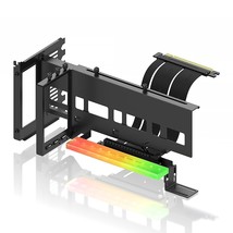 Vertical Pcie 4.0 Gpu Mount Bracket Graphic Card Holder With 5V 3 Pin Ar... - £89.63 GBP