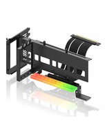 Vertical Pcie 4.0 Gpu Mount Bracket Graphic Card Holder With 5V 3 Pin Ar... - £87.15 GBP