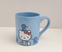Hello Kitty Coffee Mug Penguin Blue Sparkle Ceramic 14 Oz - £11.68 GBP