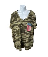 Natural Reflections Short Sleeve Camouflage American Flag T Shirt 1XL - $19.13 CAD