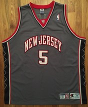 Authentic Champion 2003 New Jersey Nets Jason Kidd Alternate Gray Grey Jersey 56 - £247.48 GBP