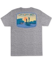 Columbia Mens Graphic T-Shirt Size Large Color Gray Heather - £21.49 GBP
