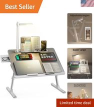 Laptop Bed Tray Desk with LED Desk Light, Adjustable Laptop Stand for Be... - $283.12