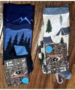 MOSSY OAK Men's Crew Socks 2 Pr Socks 6-12 Mountains Camping - $7.91