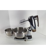 1970s Vtg Chrome Sunbeam MIXMASTER (MMB) 12 Speed Stand Mixer With Beaters Retro - £27.10 GBP