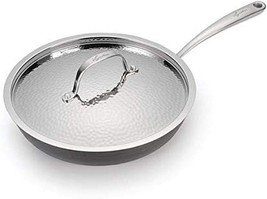 New Lagostina Nera Hard Anodized Nonstick 3QT Sauce Pan with Lid - £40.62 GBP