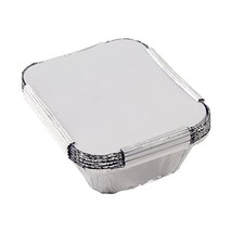 Tala 15 x 12 x 5 cm Foil Container with Lids, Pack of 10, Silver  - $114.21 MXN