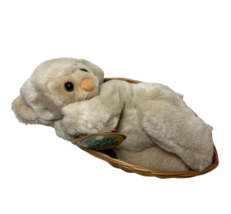 Westcliff Collection Plush Newborn Baby Brown Bear Cub 1 Foot Laying Basket Vtg - £17.51 GBP