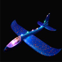 DIY Hand Throw Flying Glider luminous Planes Toys For Children Foam Aeroplane - £12.54 GBP