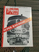 Trains &amp; Travel Magazine - January 1954 Issue - Very Good Condition - $8.38