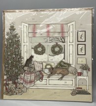 Sally Swannell Advent Calendar British Waiting for Father Christmas Cat Dog Home - £13.89 GBP