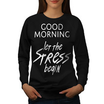 Easy Morning Jumper Funny Saying Women Sweatshirt - £14.93 GBP