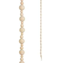 RAZ Imports All is Calm 6' Wood Bead Christmas Garland - $23.74