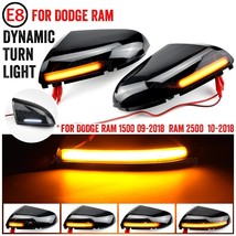x2 LED Side Mirror Dynamic Indicator Blinker Light For Dodge Ram 1500 2500 09-18 - £24.22 GBP