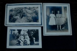 Nice Page of Antique Photographs, Late 1910s, Early 1920s Blank &amp; White, Dresses - £3.91 GBP
